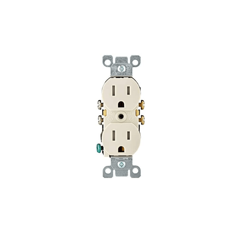 TOMA DOBLE LEVITON BEIGE